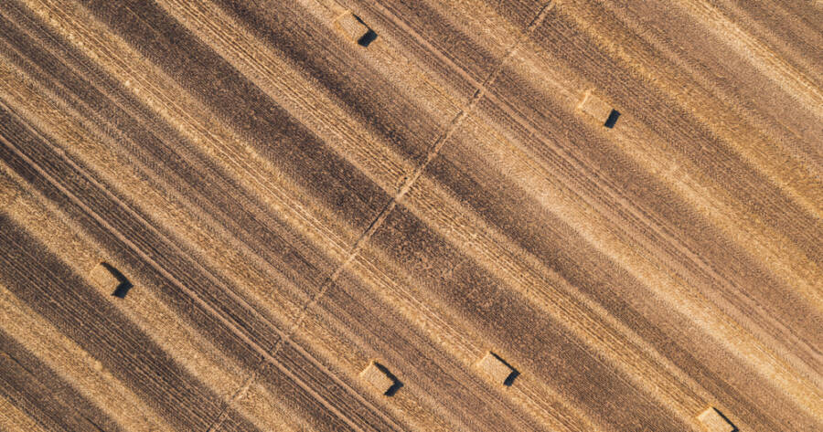 Drone Photography Turns Hay Fields Into Abstract Art